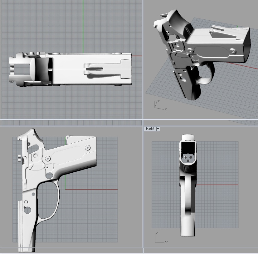 SIG P239 ガスブローバックガン 3Dプリンター用STLファイル /【GUNSLINGER GIRL】ヘンリエッタ 使用モデル
