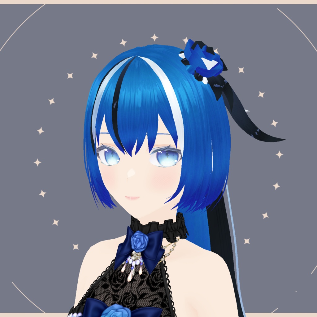 Vroid用髪&瞳テクスチャ(5枚set)