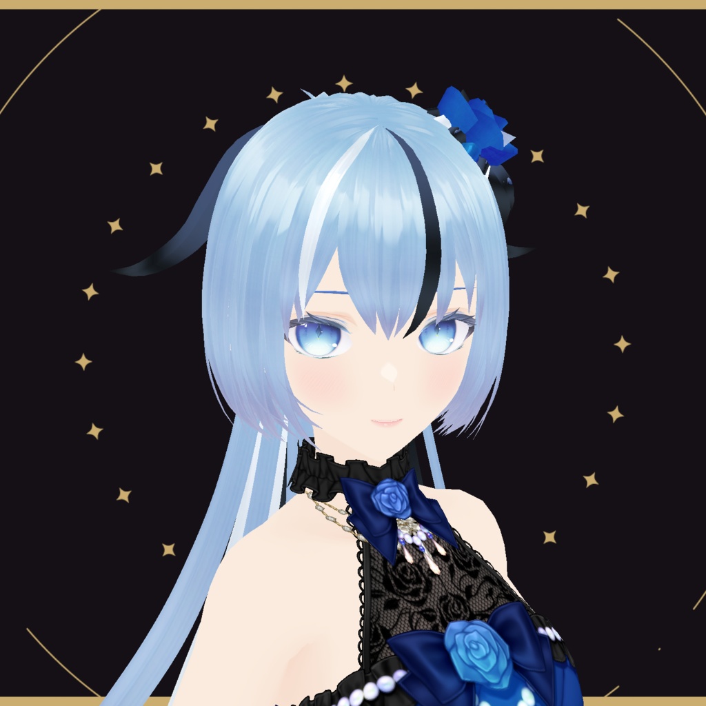 Vroid用髪&瞳テクスチャ(5枚set)