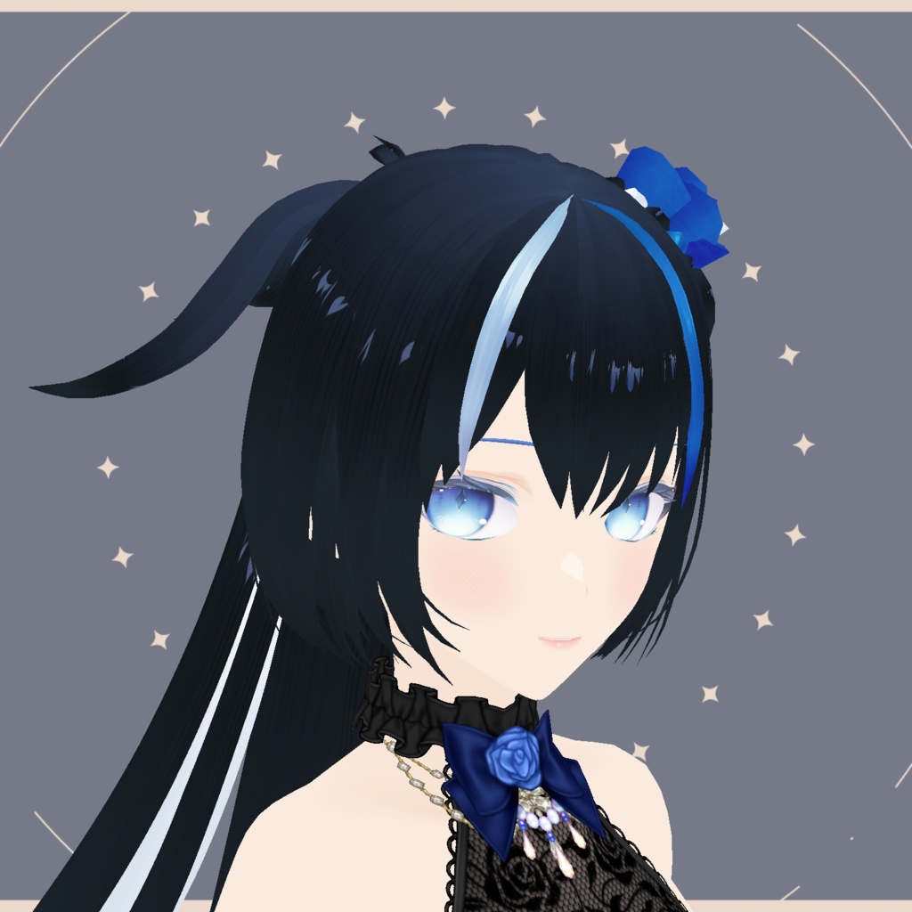 Vroid用髪&瞳テクスチャ(5枚set)