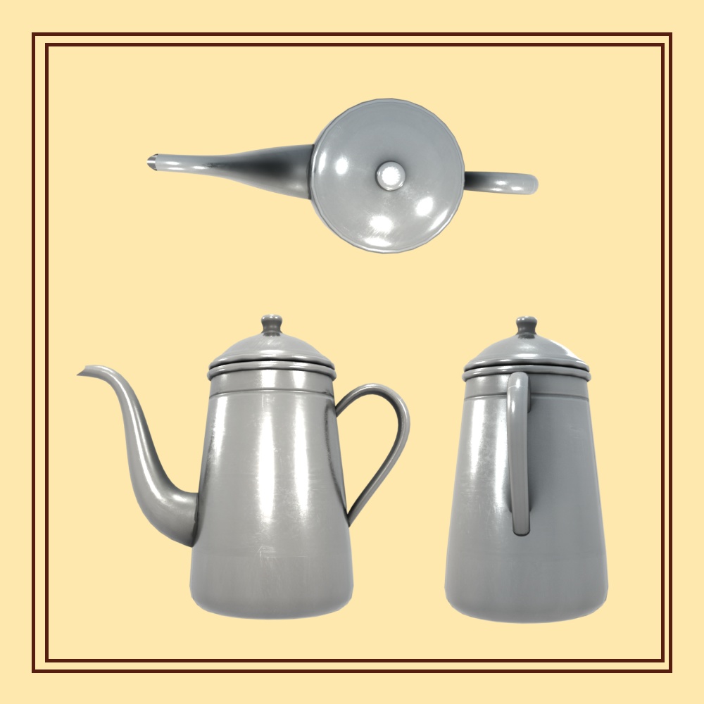 【VRChat想定】ギミック付きコーヒードリップセット Gimmick Coffee Drip Set