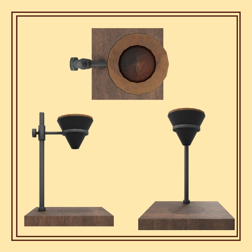 【VRChat想定】ギミック付きコーヒードリップセット Gimmick Coffee Drip Set