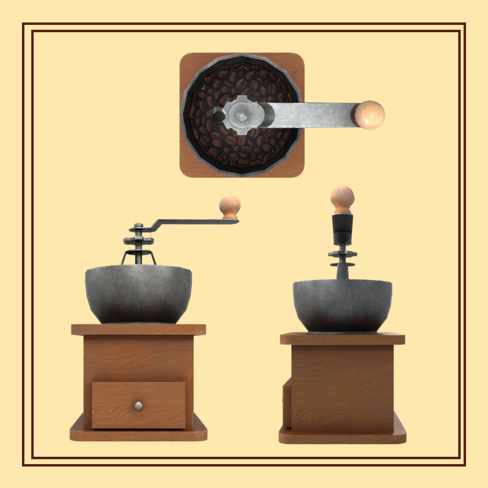 【VRChat想定】ギミック付きコーヒードリップセット Gimmick Coffee Drip Set