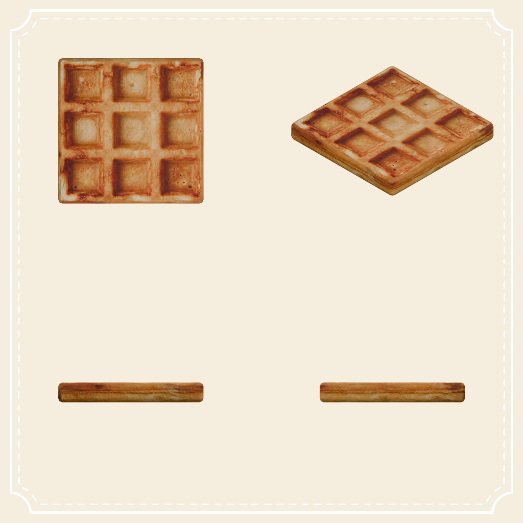 【VRChat想定】ワッフルギミックセット - Waffle Gimmick Set