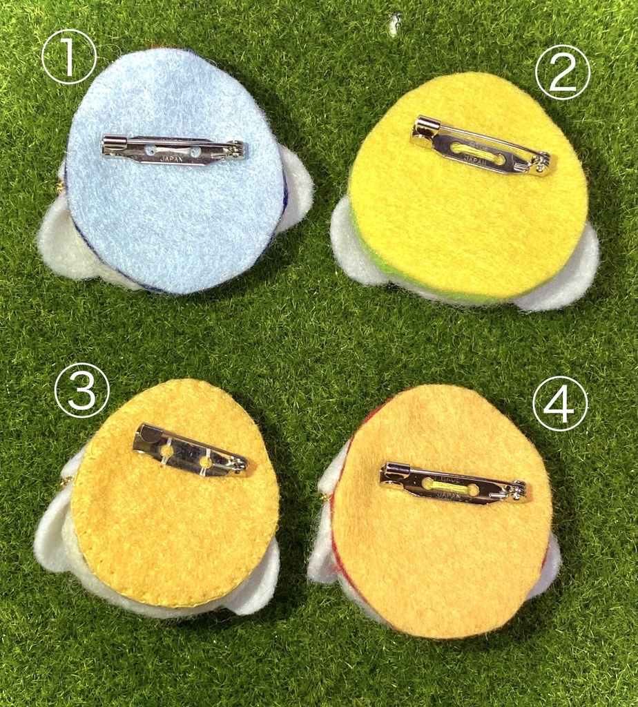 【刀剣乱舞】羊毛フェルト・モチーフバッジ(鳥編)