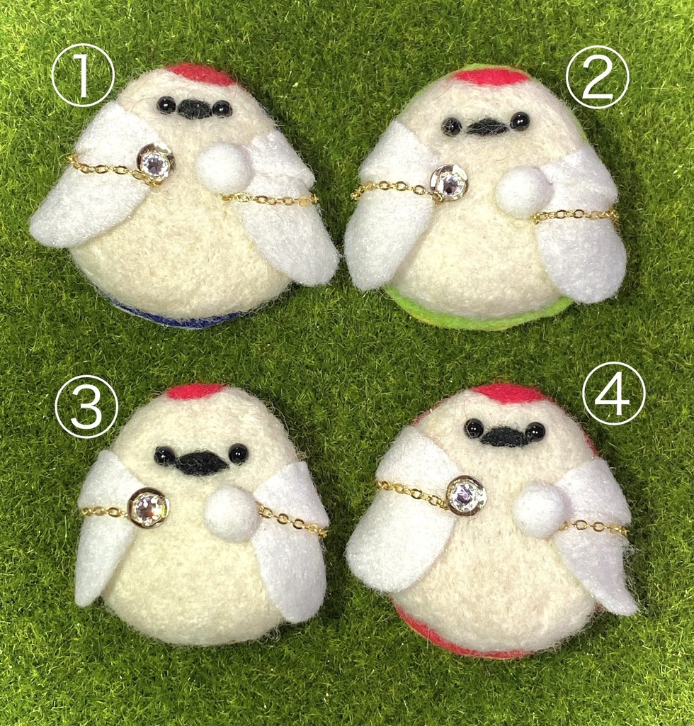 【刀剣乱舞】羊毛フェルト・モチーフバッジ(鳥編)