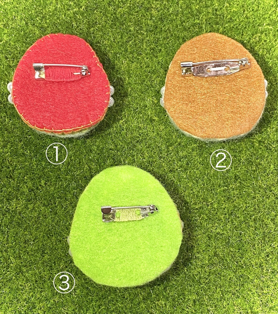 【刀剣乱舞】羊毛フェルト・モチーフバッジ(鳥編)