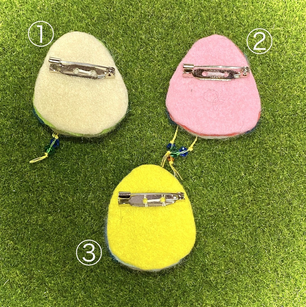 【刀剣乱舞】羊毛フェルト・モチーフバッジ(鳥編)