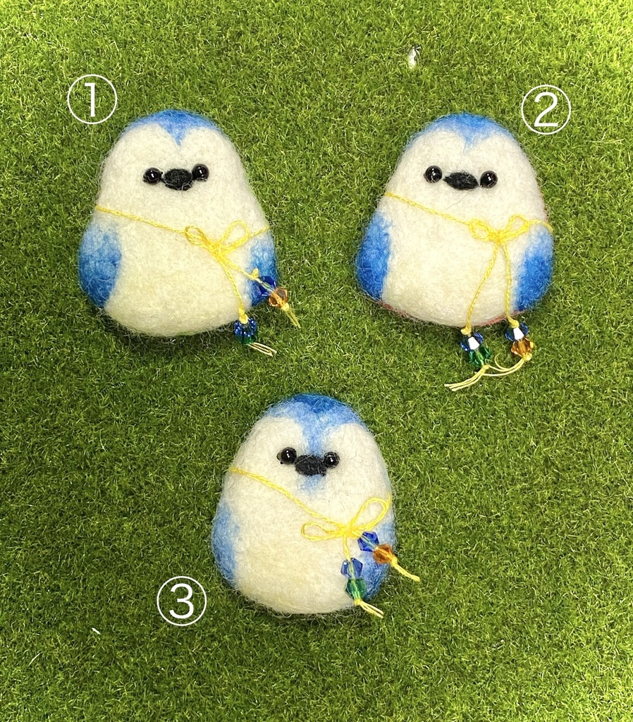 【刀剣乱舞】羊毛フェルト・モチーフバッジ(鳥編)