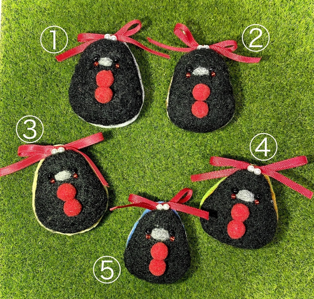 【刀剣乱舞】羊毛フェルト・モチーフバッジ(鳥編)