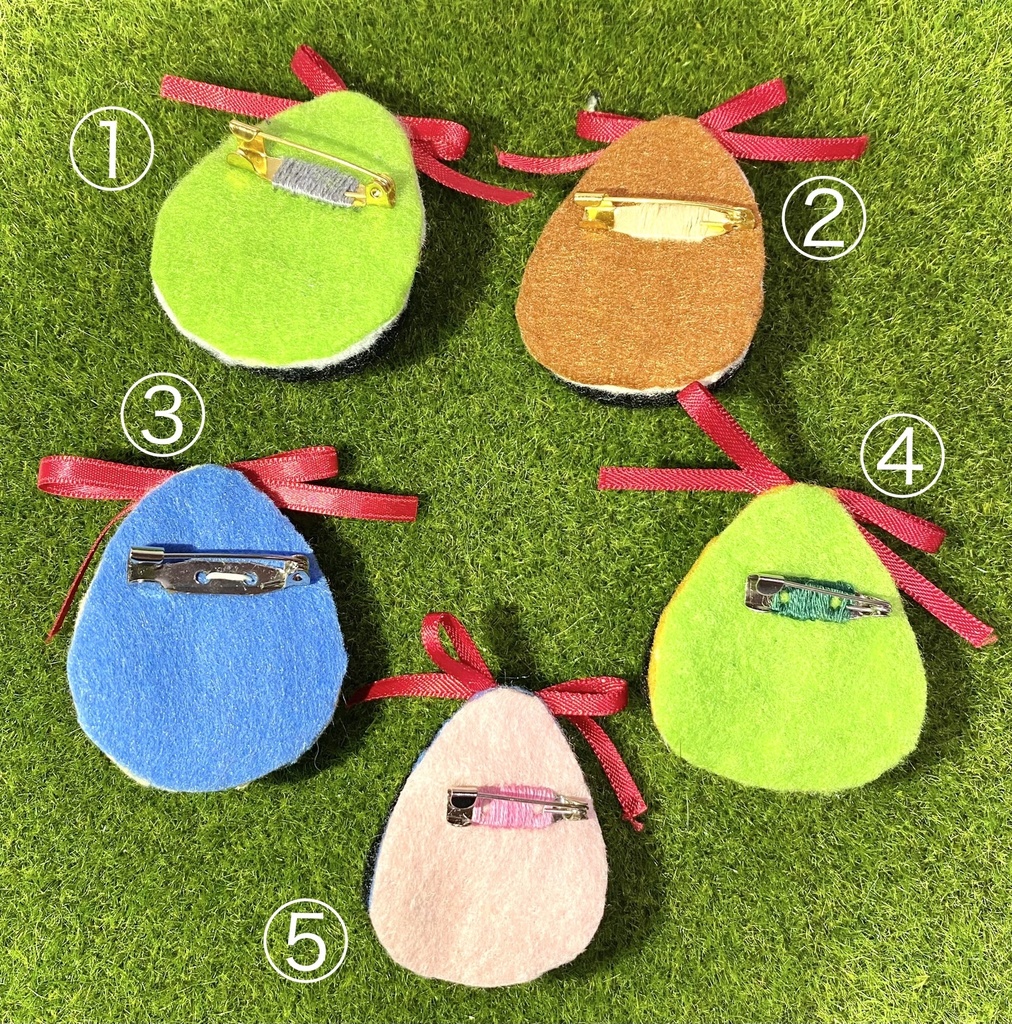 【刀剣乱舞】羊毛フェルト・モチーフバッジ(鳥編)