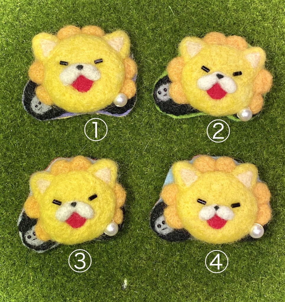 【刀剣乱舞】羊毛フェルト・モチーフバッジ