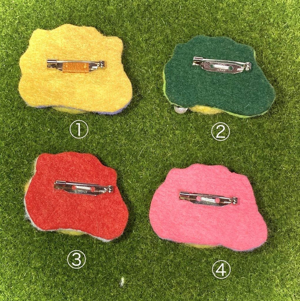 【刀剣乱舞】羊毛フェルト・モチーフバッジ