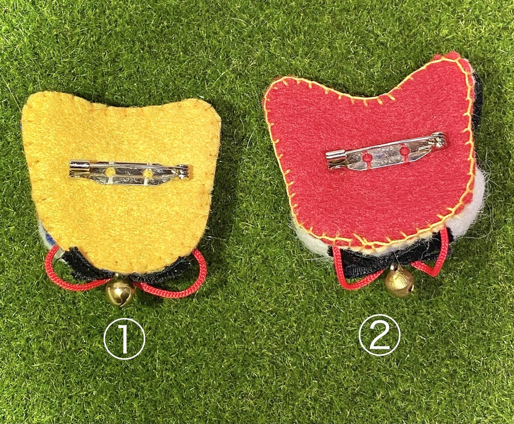 【刀剣乱舞】羊毛フェルト・モチーフバッジ