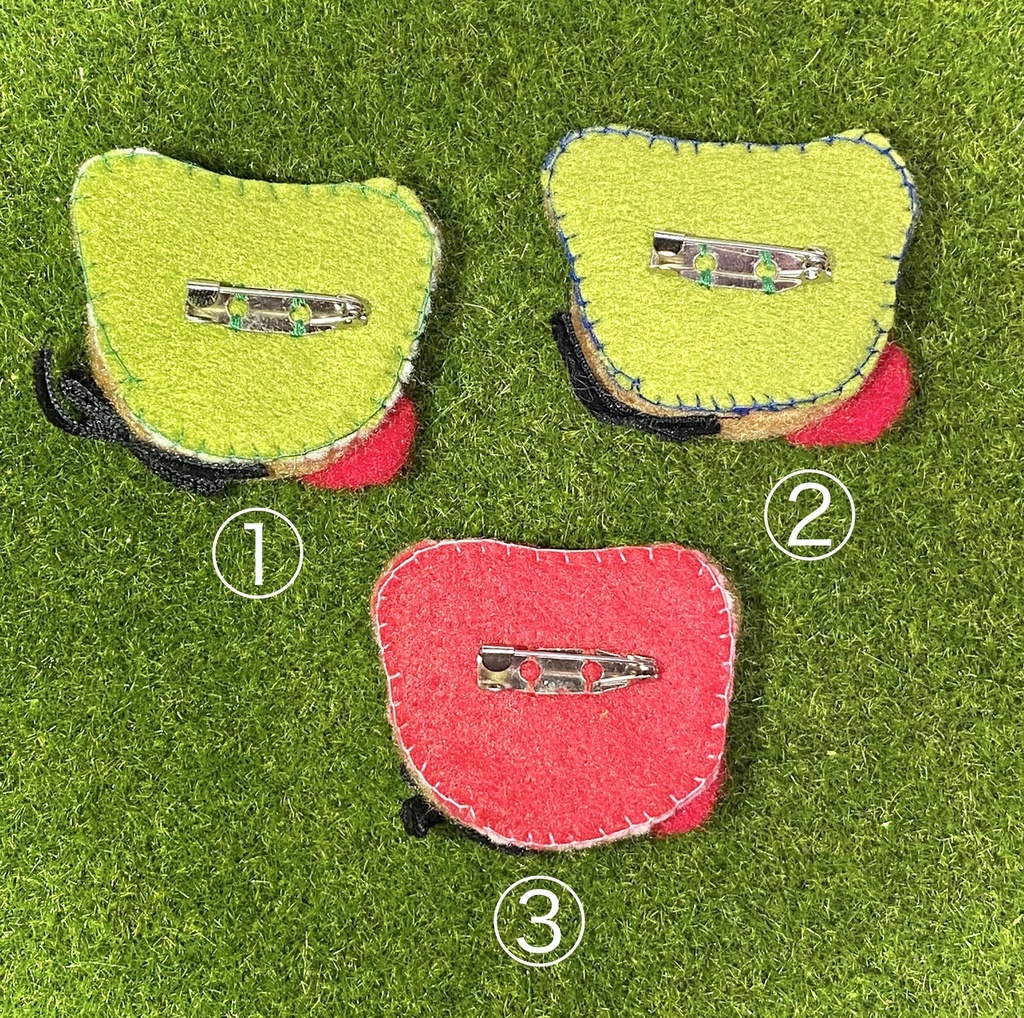 【刀剣乱舞】羊毛フェルト・モチーフバッジ