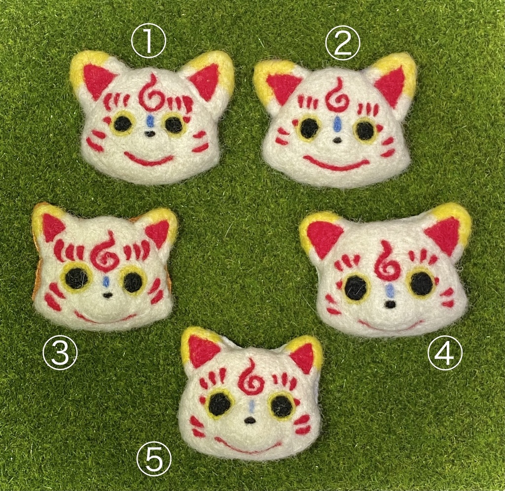 【刀剣乱舞】羊毛フェルト・モチーフバッジ