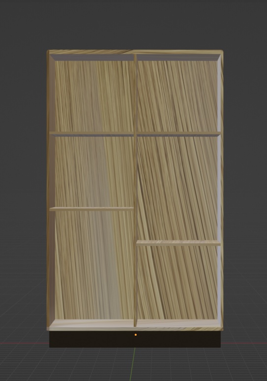 木目調の棚(シェルフ)