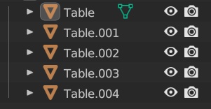 木目調の机(テーブル) v2.00