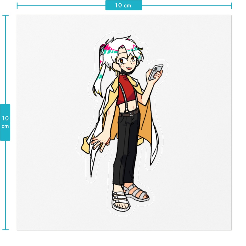 関ママ 全身ステッカー