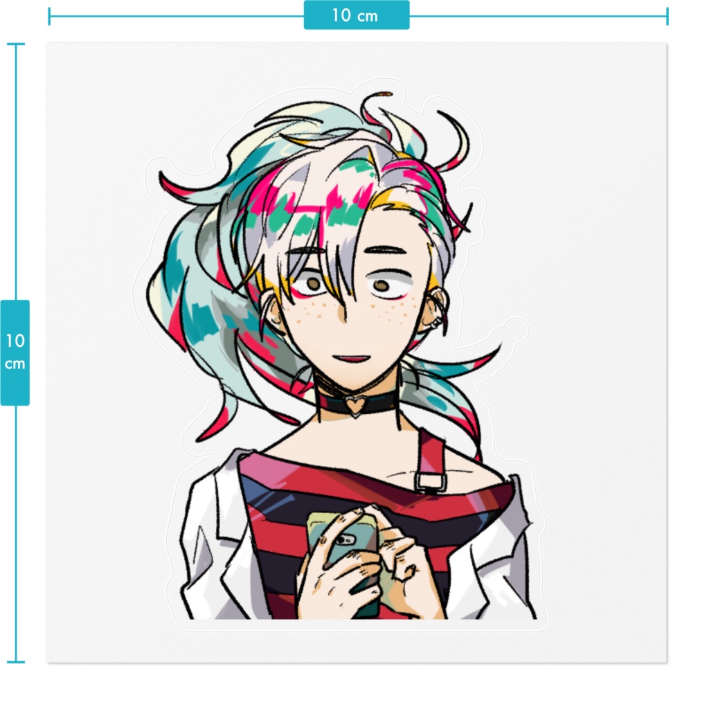 関ママ バストアップステッカー