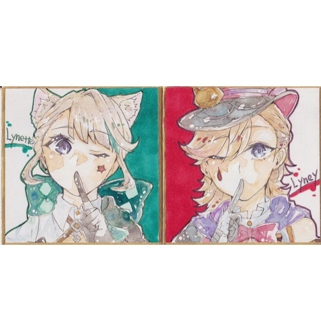 リネ＆リネット 豆色紙セット