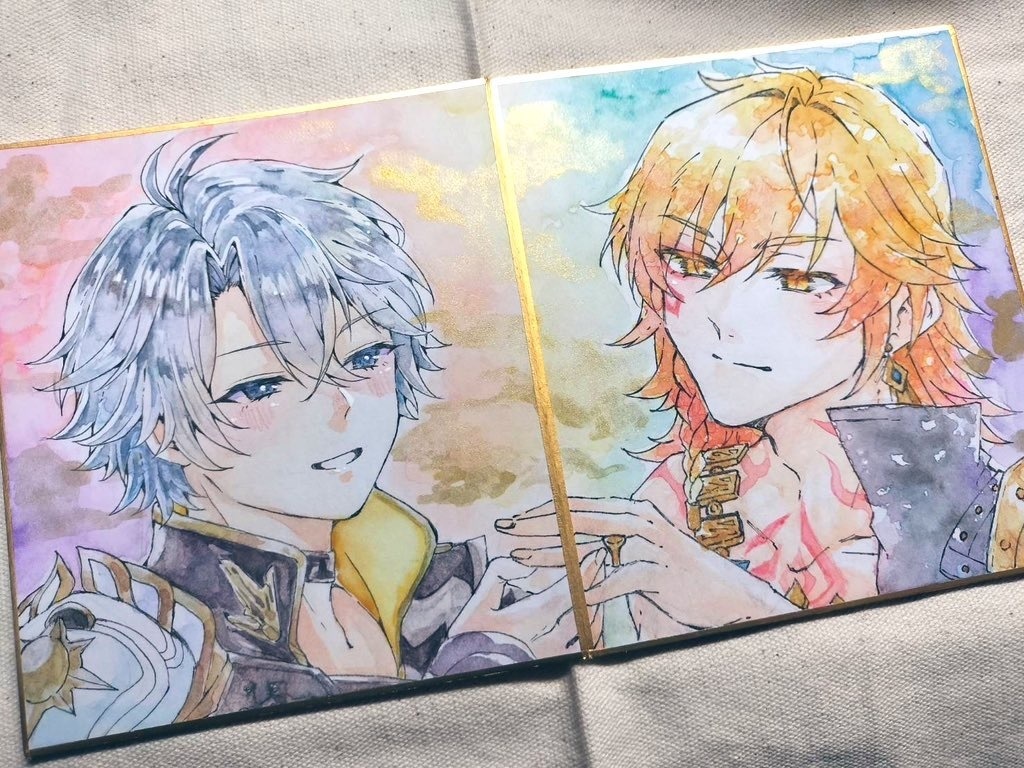 ファイモス 線画交換色紙セット①