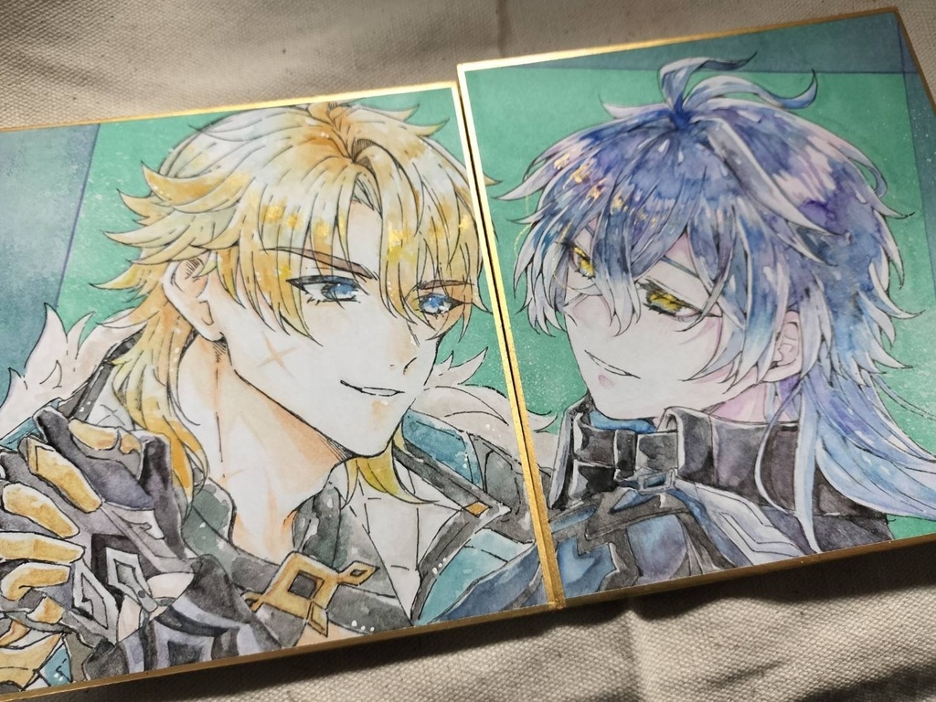 ルカキリ/ンズルカ 線画交換 寸松庵色紙セット