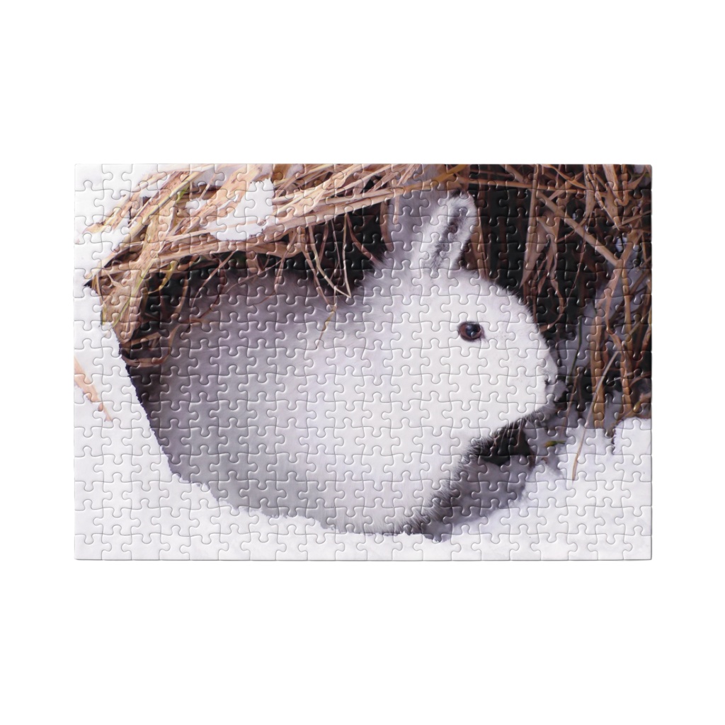 【パズル】冬のエゾユキウサギで