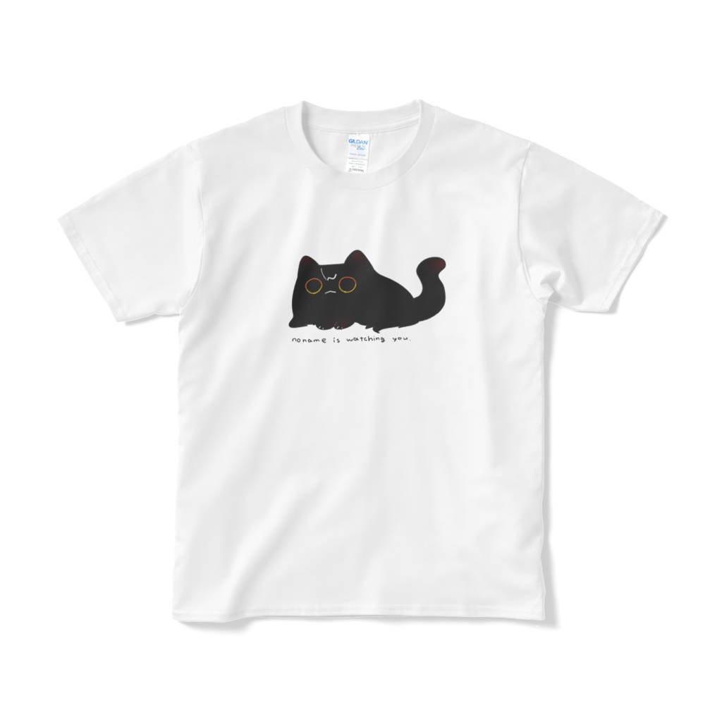 ノナメはみている(Tシャツからのねこ)