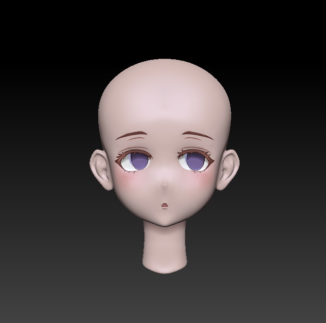 anime Female Head