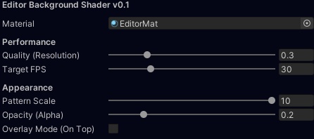 Unityの背景にシェーダーを付けれるやつ Editor Background Shader v0.1
