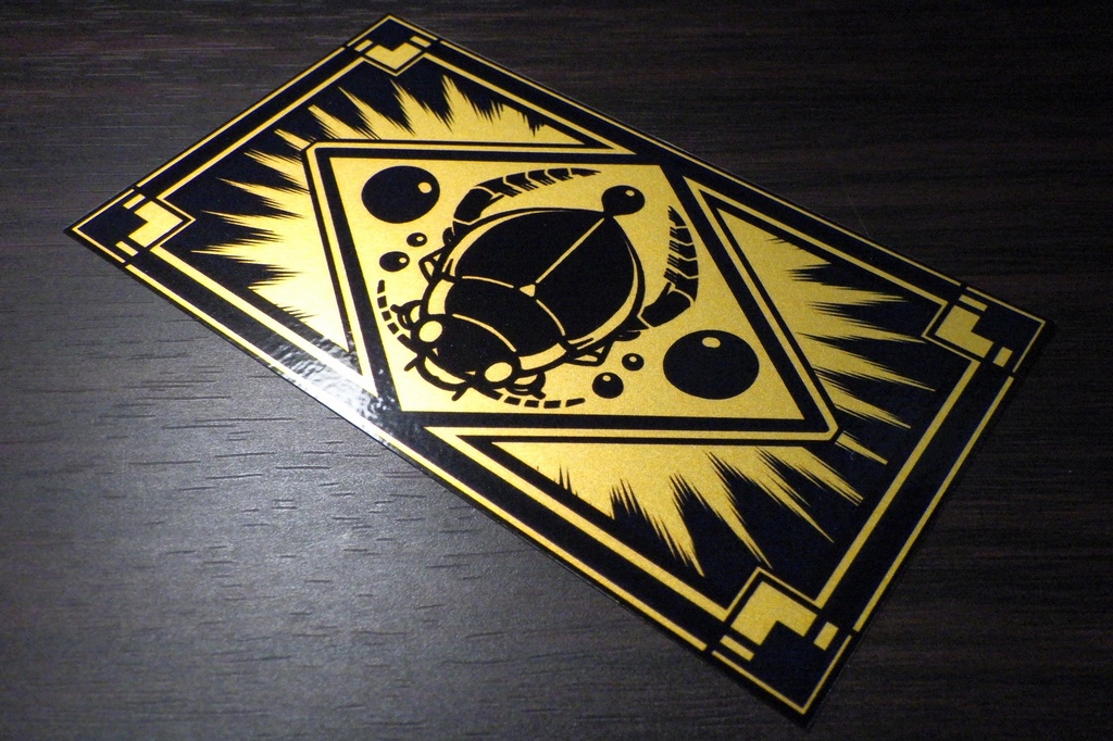 マッチ箱風昆虫ステッカー