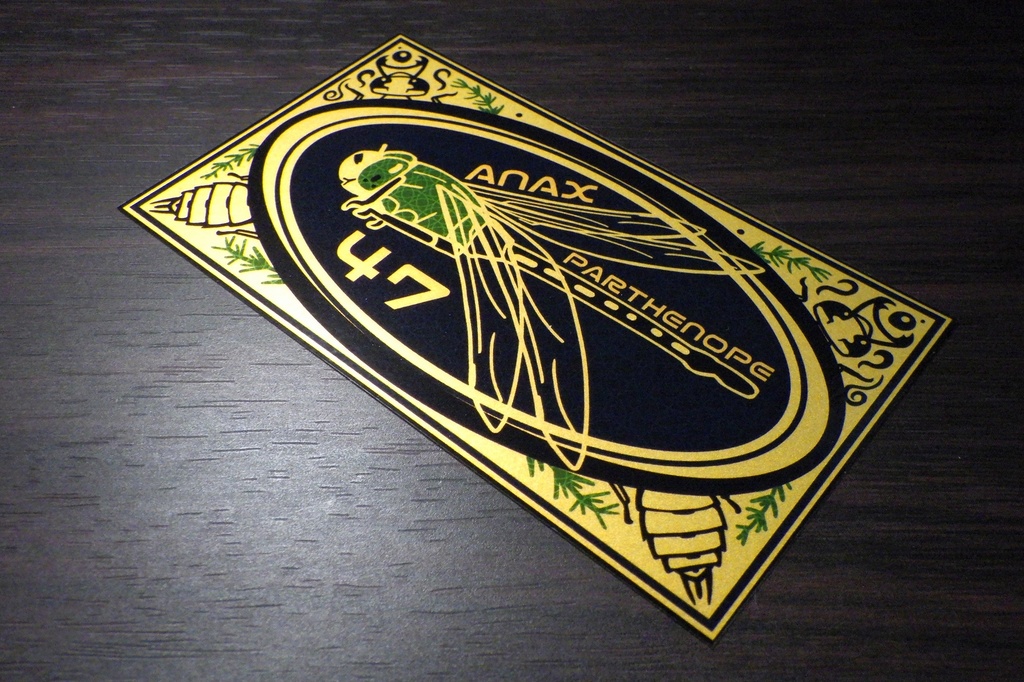 マッチ箱風昆虫ステッカー