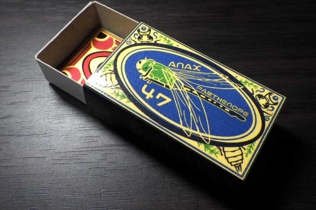 マッチ箱風昆虫ミニステッカーセット(箱:全3種)