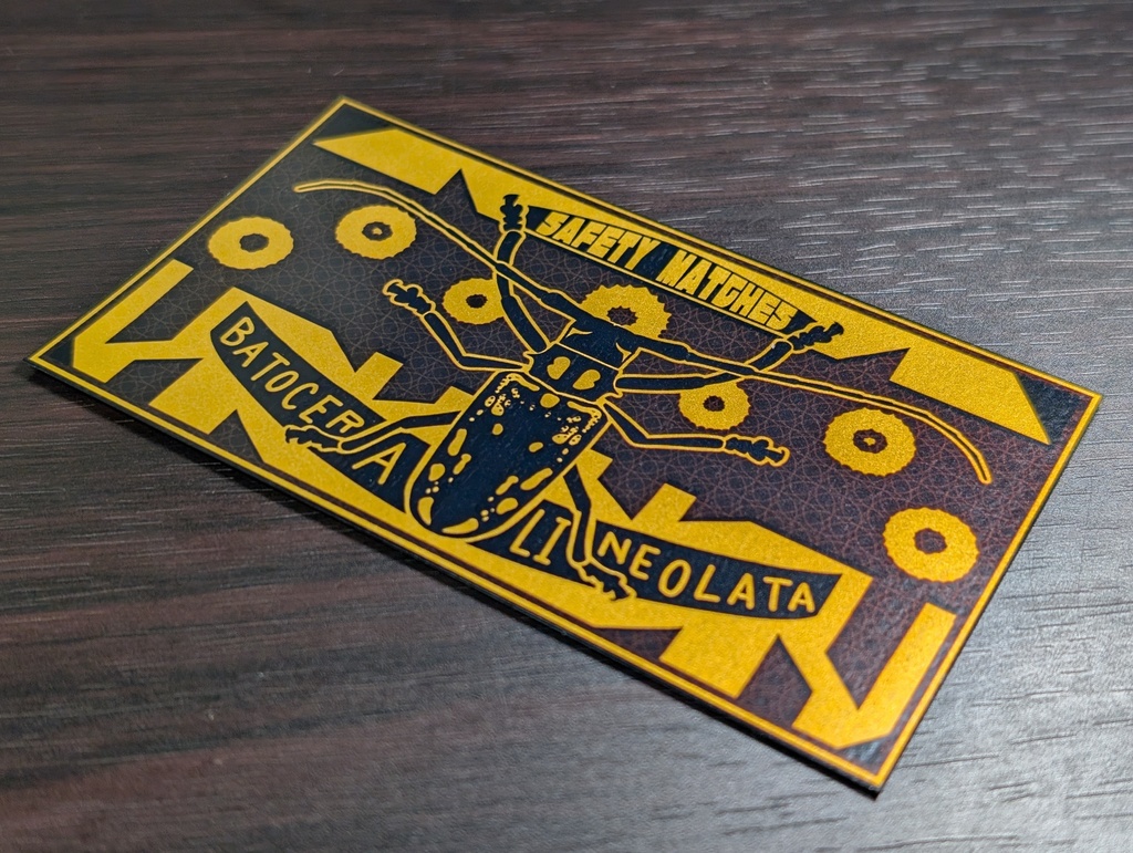 マッチ箱風昆虫ステッカー第2弾