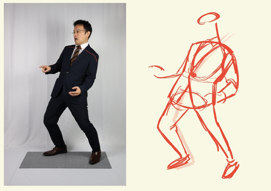 スーツ男性の全身を描くのが当たり前になる!スーツドローイング講座