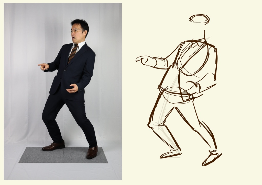 スーツ男性の全身を描くのが当たり前になる!スーツドローイング講座