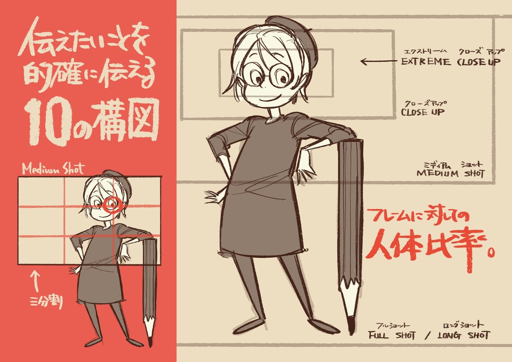 1日たった2分の積み重ねで構図が怖くなくなる!1枚絵のラフが楽に描けるようになる!「フィルムスタディセミナー」