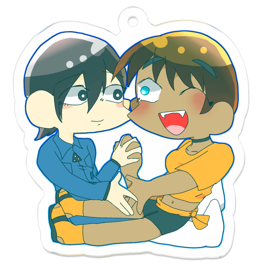 自陣アクキー🚀🌊💀🧀❤💙➕