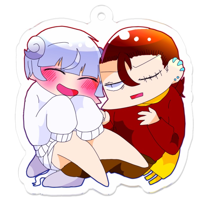 自陣アクキー🚀🌊💀🧀❤💙➕