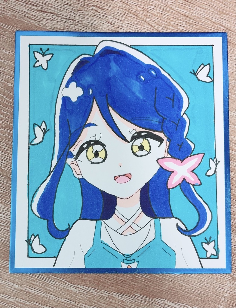帆羽くれあ ミニ色紙
