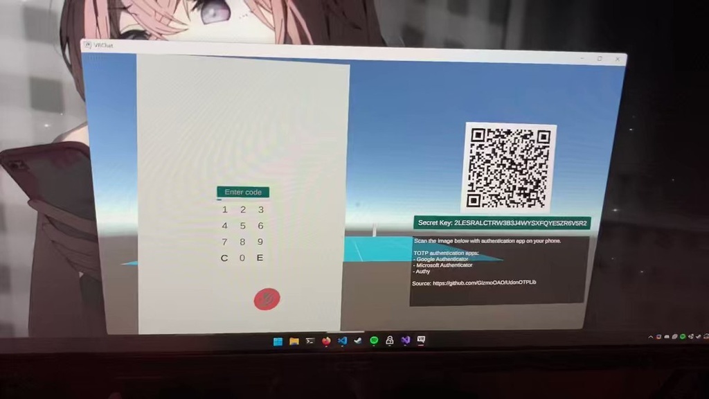 【無料】VRChat Udon OTP Library
