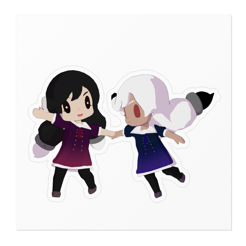 ちびねも仲良しステッカー(全二種)