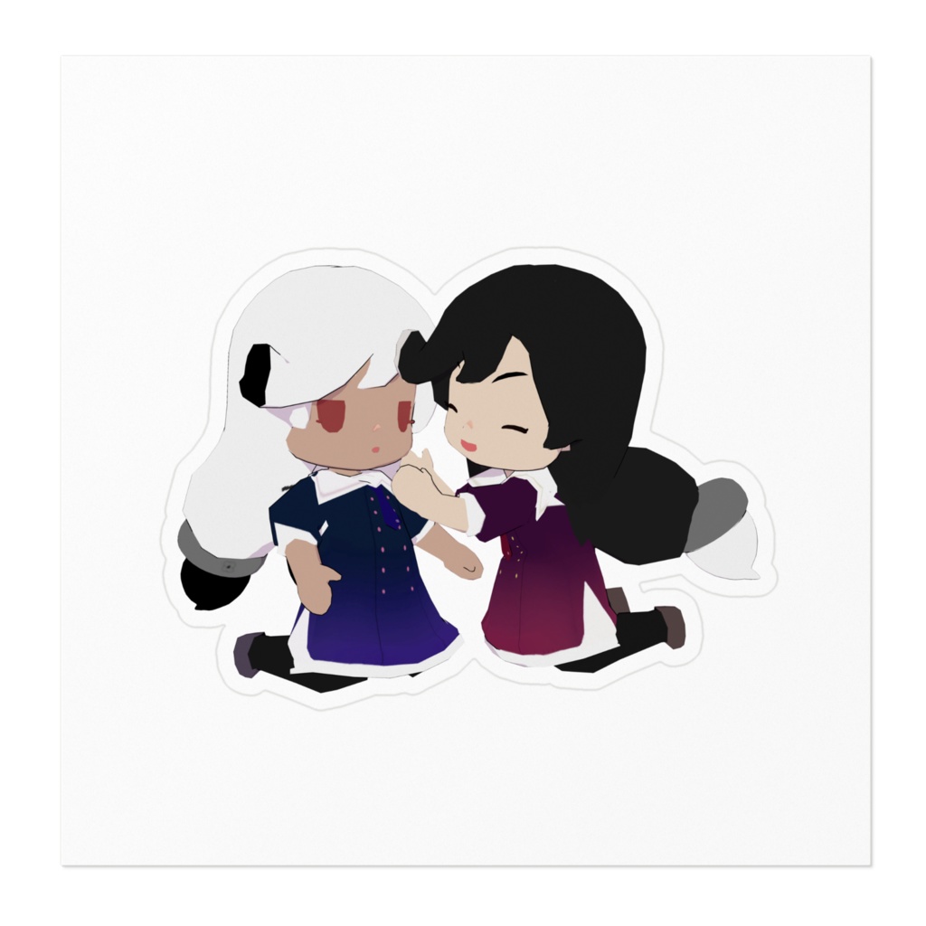 ちびねも仲良しステッカー(全二種)