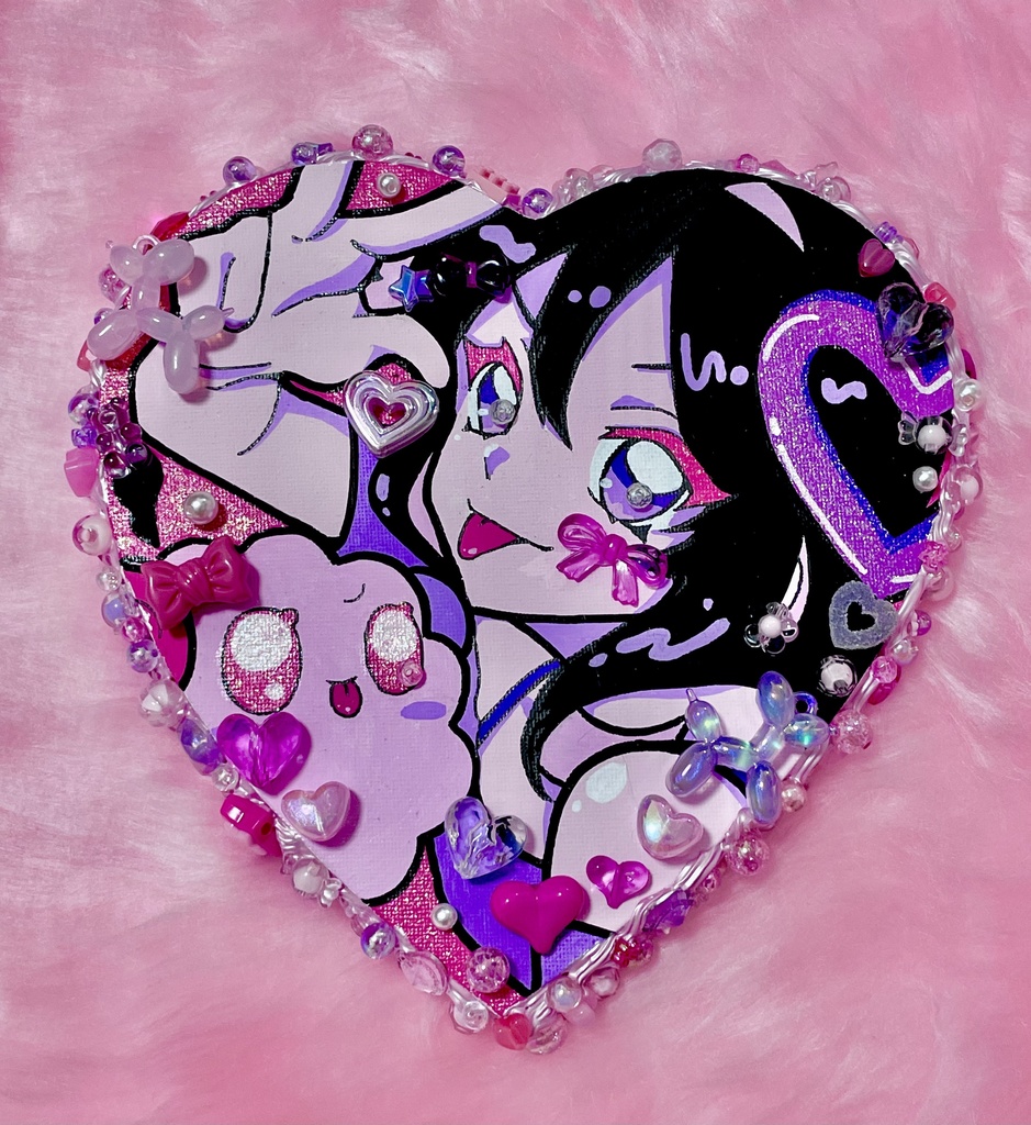 【💗一点物💗】直筆キャンバスデコアート