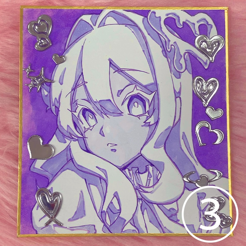 【!一点もの!】直筆アナログ色紙!【全4種】