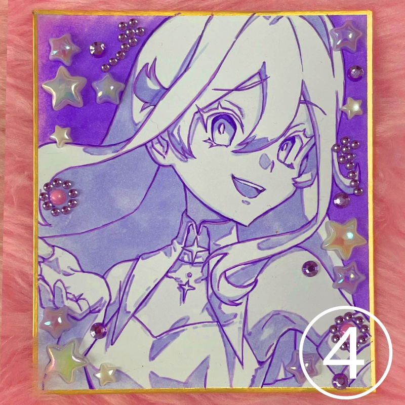 【!一点もの!】直筆アナログ色紙!【全4種】