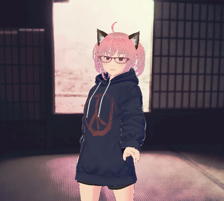 peace sign パーカ