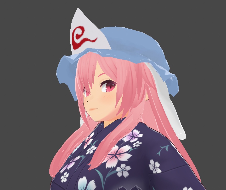 VRoid【Free / 無料】幽々子の帽子