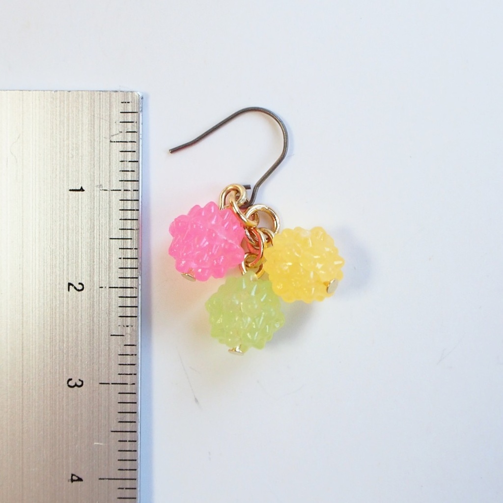 3色こんぺいとうのピアス/イヤリング(お色は9種類)